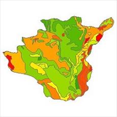 نقشه زمین شناسی شهرستان سنندج