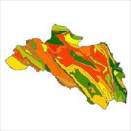 نقشه ی زمین شناسی شهرستان لردگان