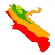 نقشه طبقات اقلیمی استان ایلام
