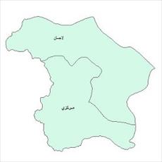 نقشه ی بخش های شهرستان پیرانشهر