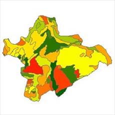 نقشه ی زمین شناسی شهرستان چاراویماق