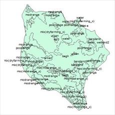 نقشه کاربری اراضی شهرستان نقده