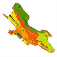 نقشه زمین شناسی شهرستان سپیدان