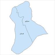 نقشه ی بخش های شهرستان علی آباد