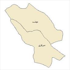 نقشه ی بخش های شهرستان فیروزآباد