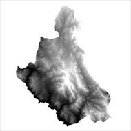 نقشه مدل رقومی ارتفاعی (DEM) شهرستان خلخال (واقع در استان اردبیل)
