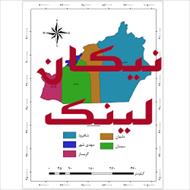 نقشه شهرستان های استان سمنان