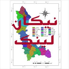 نقشه شهرستان های استان آذربایجان غربی