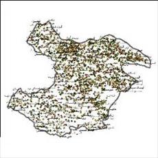 شیپ فایل روستاهای استان قزوین