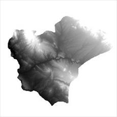 نقشه ی مدل رقومی ارتفاعی شهرستان ایجرود