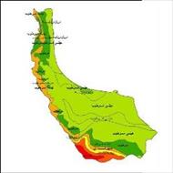 نقشه طبقات اقلیمی استان گیلان
