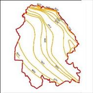 نقشه ی منحنی های هم تبخیر استان خوزستان